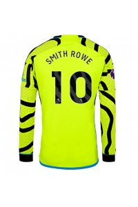 Arsenal Emile Smith Rowe #10 Jalkapallovaatteet Vieraspaita 2023-24 Pitkähihainen